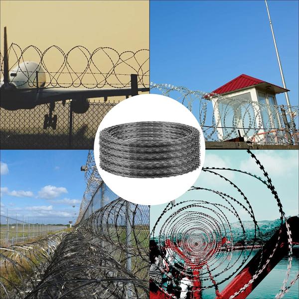 Factory direct supply cheap price Sell Well New Type  Razor Galvan Blade Fencing Wire Barbed Concertina Wire