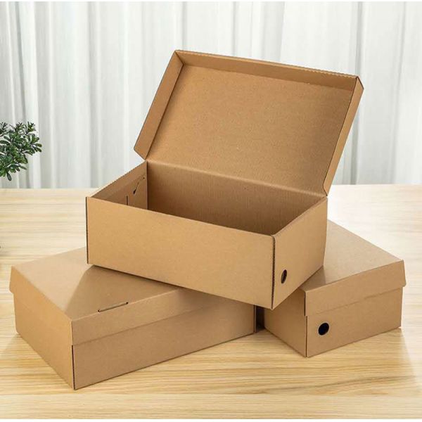 Recyclable Plain Cardboard Empty Shoe Boxes Packaging With Lids