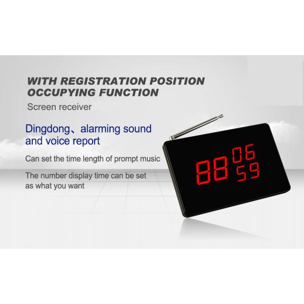 Водостойкий небольшой беспроводный ресторанный сервер, клиентская система пейджирования, кнопка стола и приемник экрана