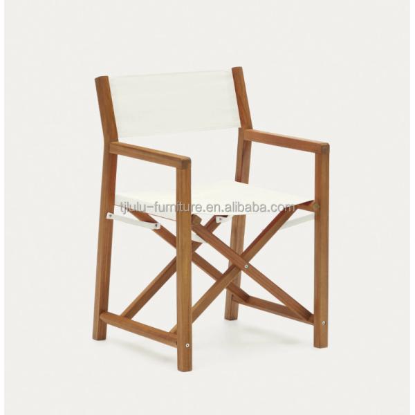 Emballage du courrier Chaise extérieure moderne nordique avec bois massif et design pliable