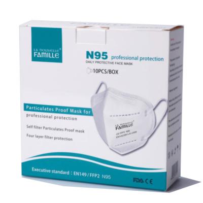 4 Ply N95 Dust Mask N95 Respirator Mask Anti Dust Safe With CE FDA Approved