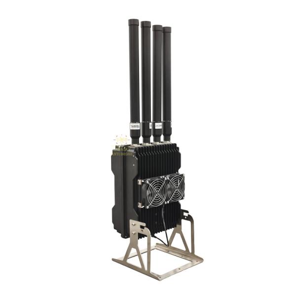 200W Aluminum Anti Drone System Vehicle Mounted High Gain Antenna with Cooling Fan