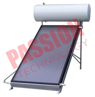 Aquecedor de água solar de poupança de energia da placa lisa para o aquecimento de água quente 150L