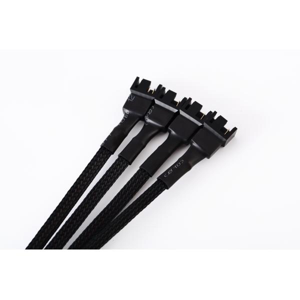 Ul1007 22awg PC Fan Splitter Cable Pwm Fan Splitter 4 Pin To 3 Pin