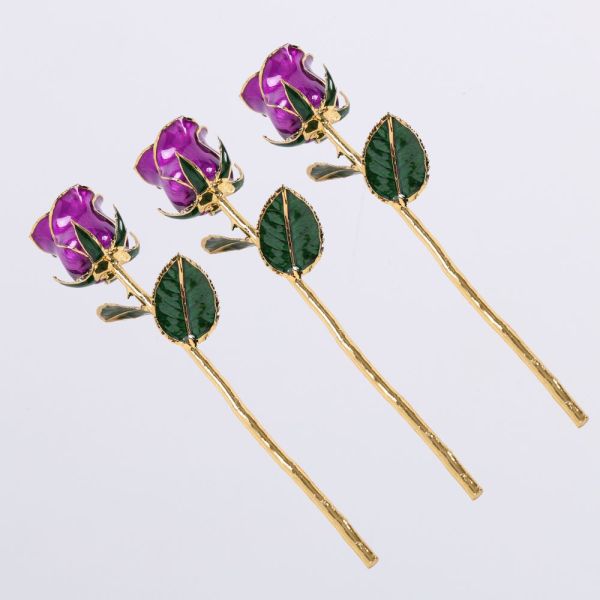 Pure Natural 24k Gold-plated Rose Crafts, Light Luxury Gift, Valentine's Day Atmosphere Gift, Wholesale