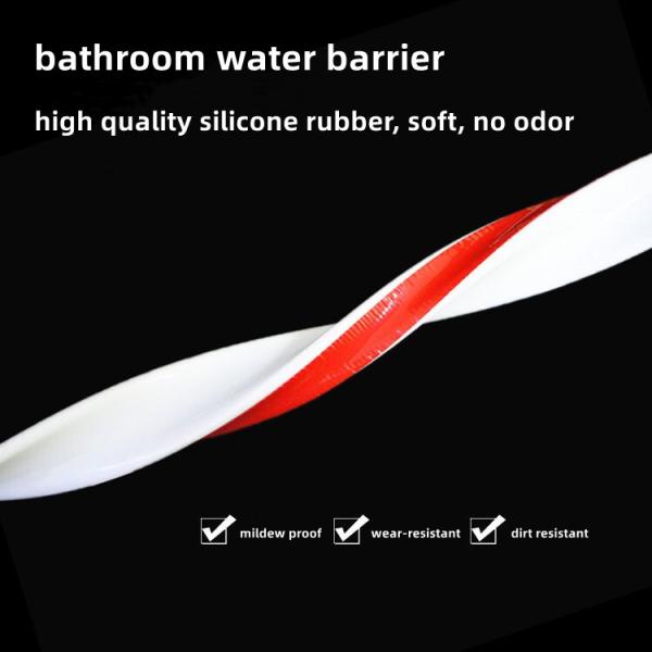 High Quality Silicone Shower Threshold Water Barrier Bathroom Water Stopper