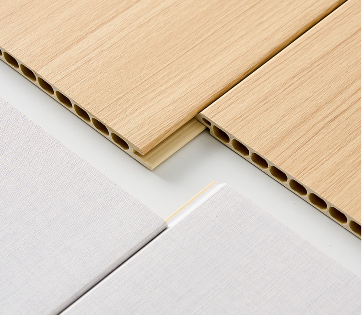 Interior Bamboo Fiber Wall Panels 0.4m  0.6m Marble Effect Bathroom Panels