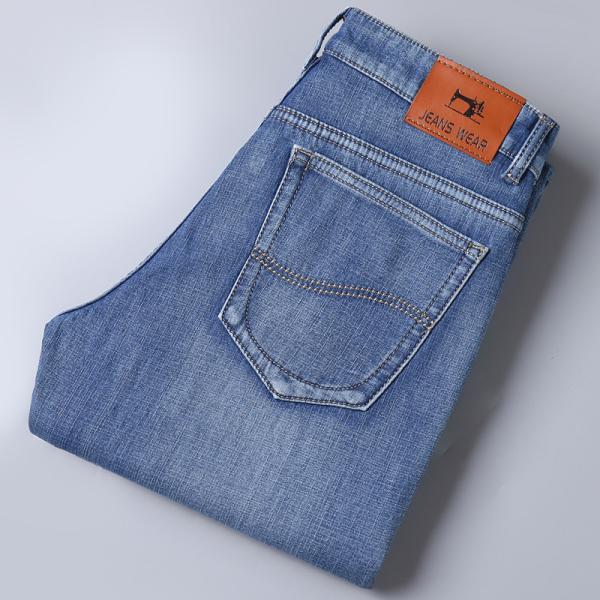 XMAMLON RTS Man Trousers Regular Jeans with Washed Craft and Windproof Technology