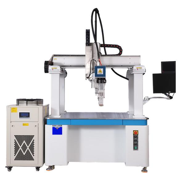 Machine de soudage laser à grille entièrement automatique pour le soudage étanche du couvercle carré de la batterie et du faisceau de 1,4 m2