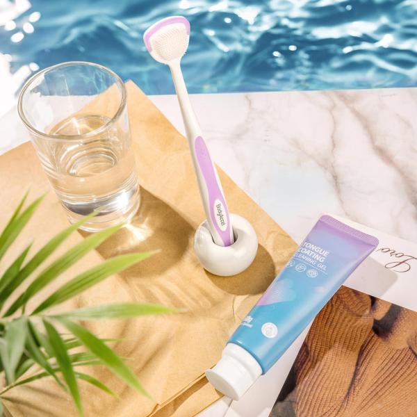 Tongue Cleaning Kit Gel And Brush Fresh Breath Oral Care Kit Maintain Oral Health