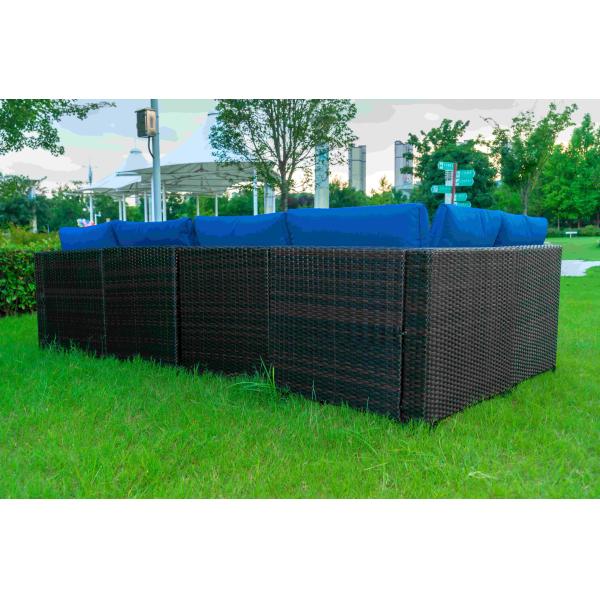 Garden Sofa Set Outdoor Furniture Steel Modern Sofa Dining Residential Multifunctional Plastic Rattan Patio Luxury