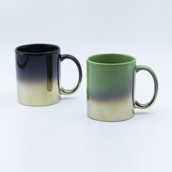 Electroplating Souvenir Coffee Mug with Customization Options and Smart Temperature Control