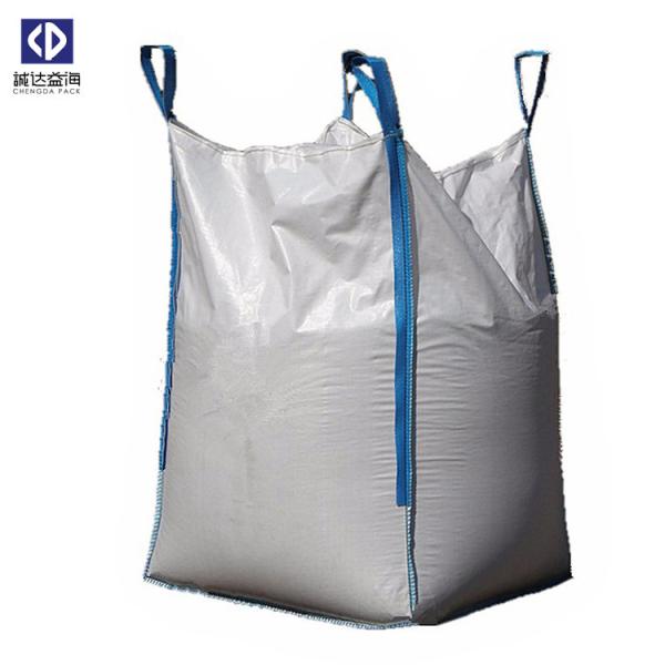 One Ton Copper Ore Pp Big Bags / Pp Jumbo Bags 4 Loops Side Seam Flat Bottom