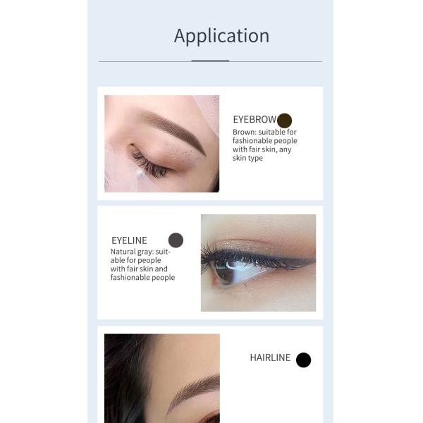 Black 2kg Eyebrow Cosmetic Contact Line Cream For Eyebrow/Eyeliner