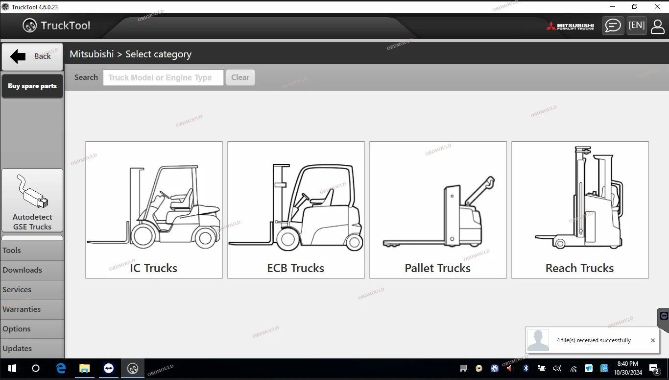 CF53 ноутбук TruckTool универсальный инструмент диагностики вилочной погрузки Подходит для Mitsubishi, ET, TCM, UNICARRIERS, ROCLA, NICHIYU