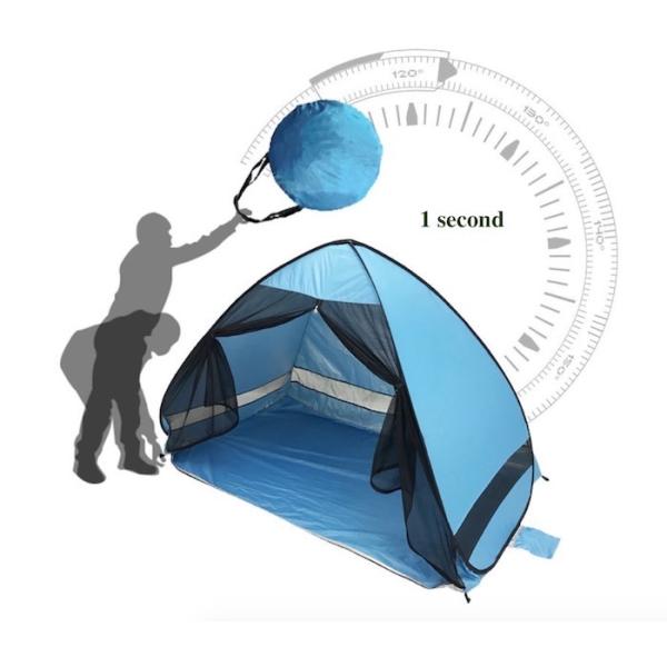 210*120*130CM Синие серебристые полиэстерные покрытия на открытом воздухе для кемпинга