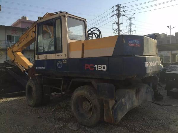 Original japan Used KOMATSU PW150-5 Wheel Excavator For Sale