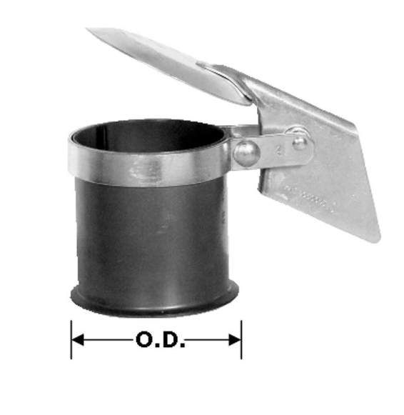 Крышка дождя стога вытыхания Freightliner 6 дюймов покрытая цинком