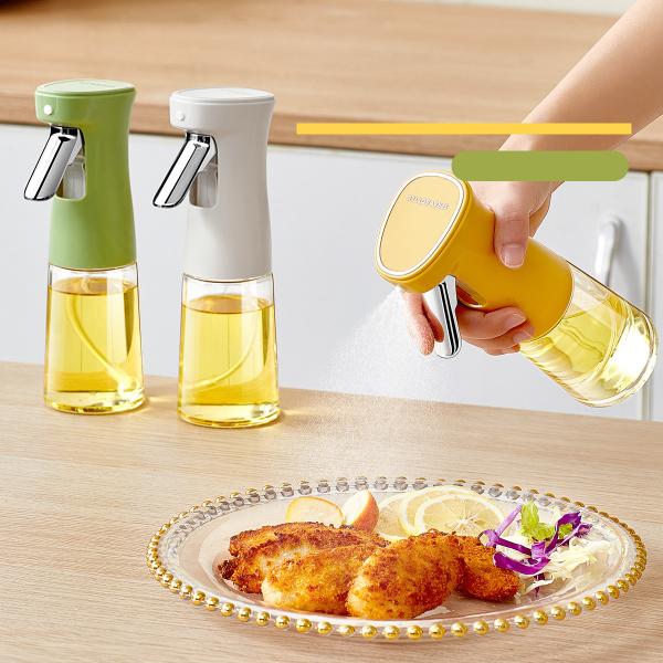 240ml 3 Color Glass Vinegar Olive Oil Dispenser Bottle BPA Free