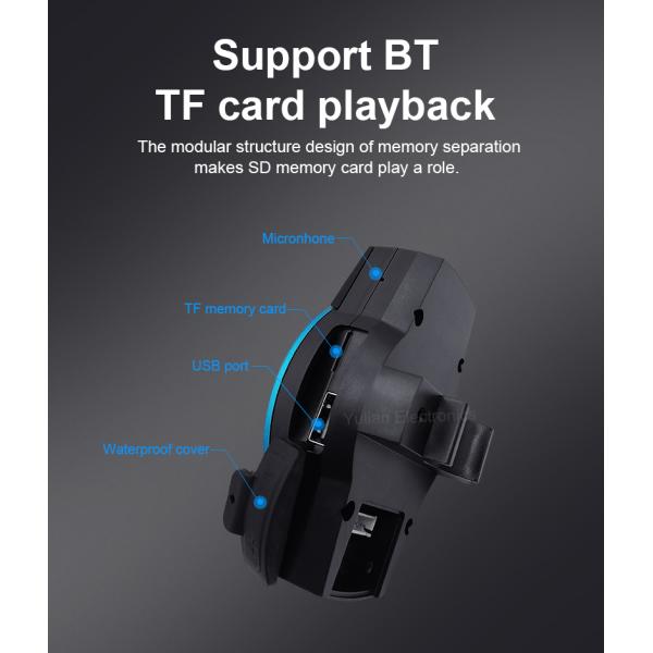 Siri Call Bt Fm Motorbike Mp3 Audio , 12V Motorcycle Radio Speaker