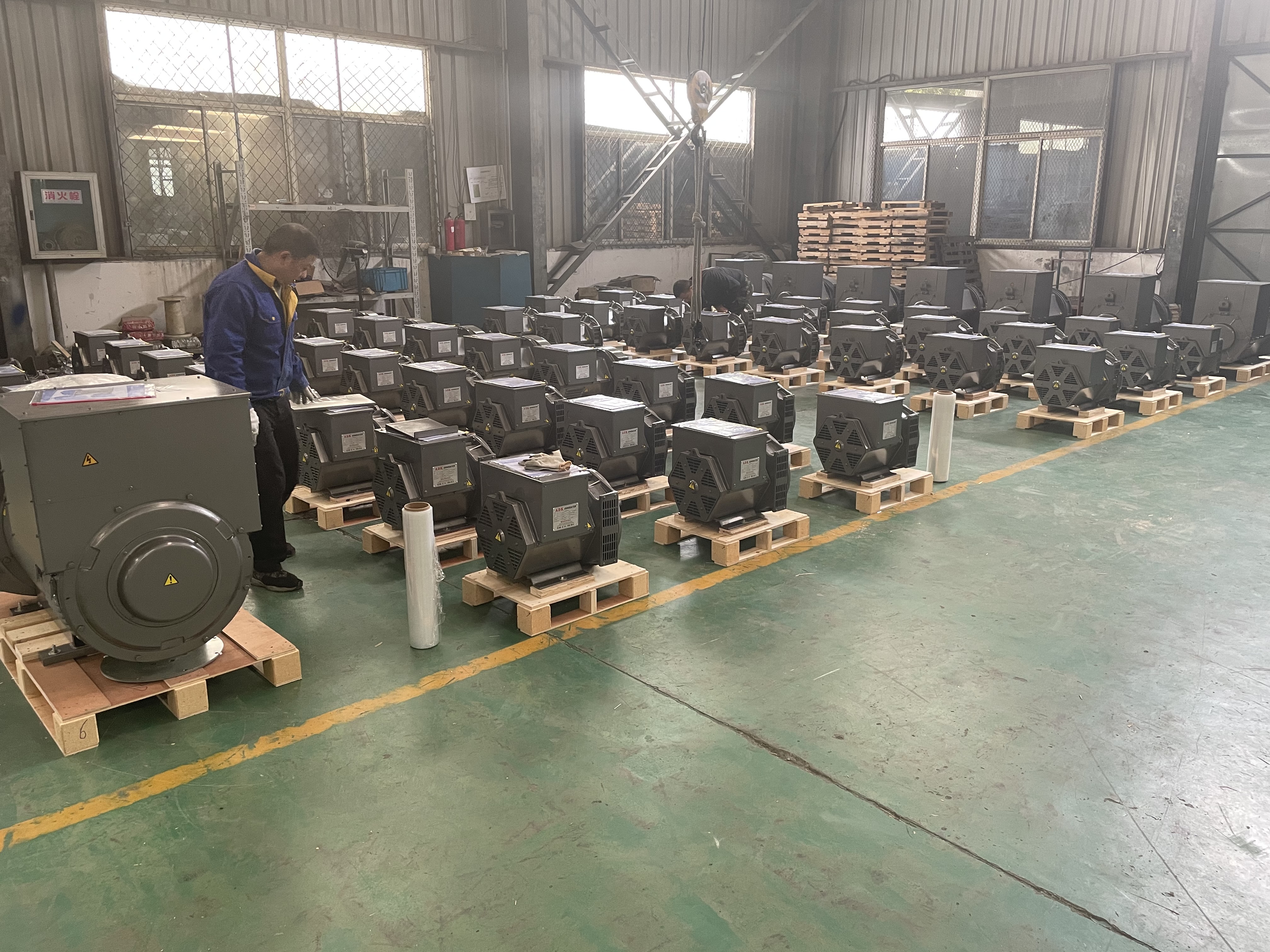 Одновременный тангаж 2/3 головки 42kw 42kva генератора энергии AC одиночной фазы