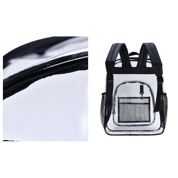 Custom Logo Clear Backpack Heavy Duty Pvc Transparent School Bag Backpack