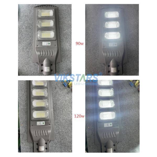 120w Solar Street Light 20000hrs Lifespan 120 Degree For Park Lighting