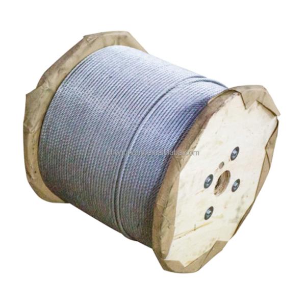 6X19 FC 8X19 6X7 FC IWRC 6X12 7FC 6X19 FC IWRC 6X24 7FC 6X37 Non-Alloy Galvanized Steel Wire Rope for Tough Construction