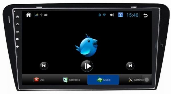 Ouchuangbo android 4.2 Skoda Octavia 2015 DVD radio gps support 4 core canbus swc BT