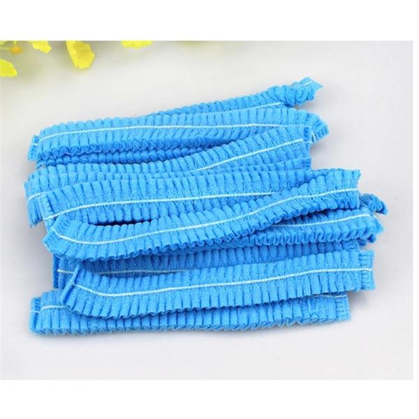 PP Nonwoven Disposable Bouffant Cap For Cleanrooms / Food Service / Beauty Salon