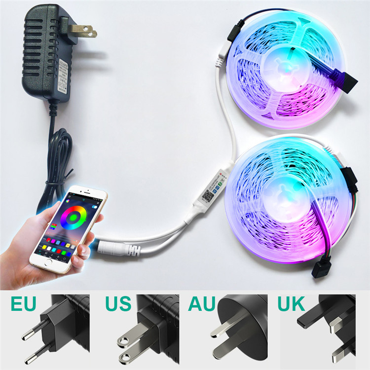 свет прокладки СИД 5m Rgb водоустойчивый с удаленным 5050 ключом Smd 44 удаленным