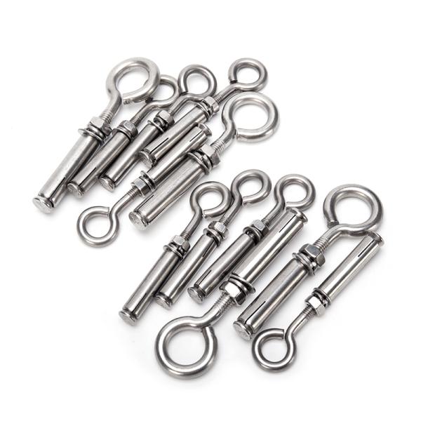 316 Stainless Steel Welded Eye Bolt for Rigging Hardware from Round Head Measurement System INCH Size 1.6 m