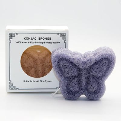 Esponja Konjac natural da borboleta