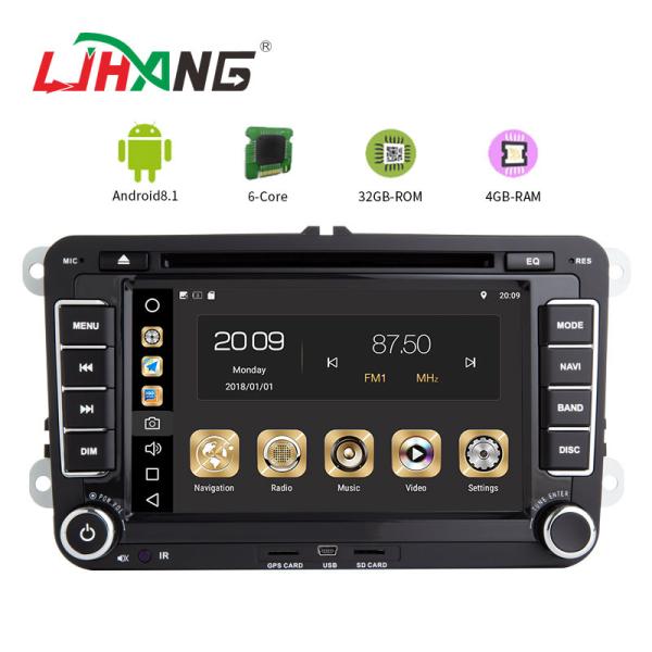 7 Inch Touch Screen Volkswagen DVD Player Android 8.1 Car With Wifi BT GPS AUX