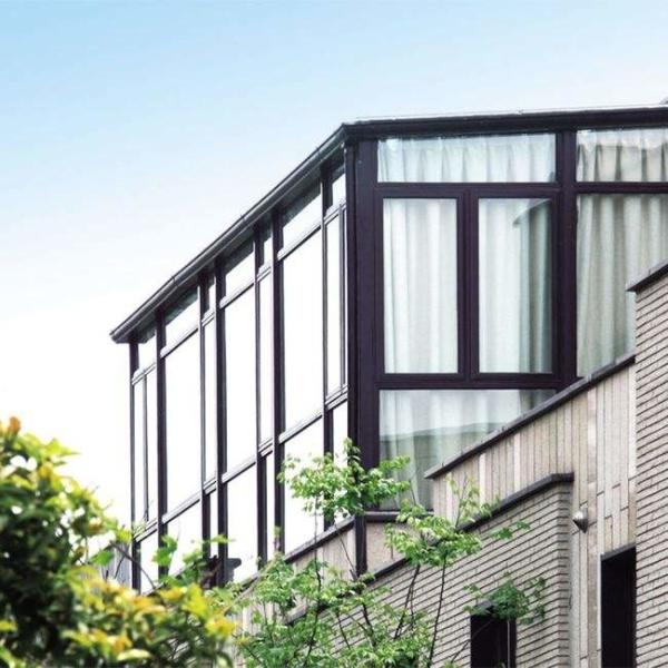 Balcony Free Standing Sunshine House Winter Garden Aluminum Frame Slant Roof Sunroom