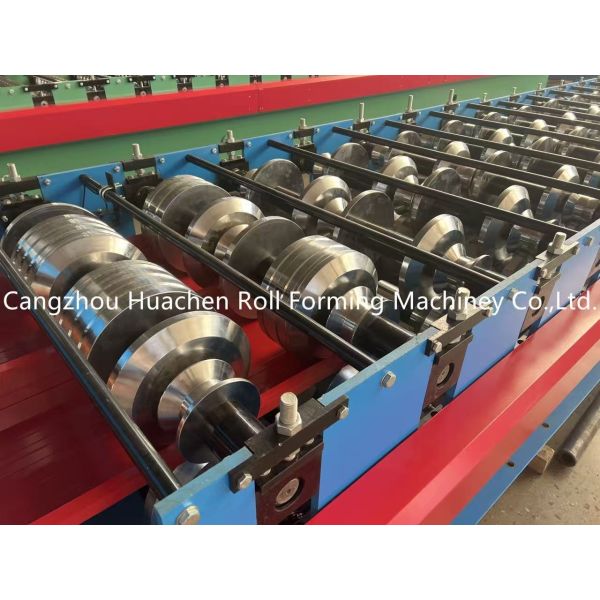 24 Rollers Steel Roofing Sheet Roll Forming Machine with 45# Steel Quenching and Plating and 12 Month Warranty