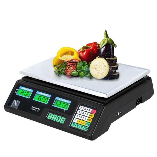 Balance de table numérique 30 kg pour une pesée et un calcul précis, en plastique ABS, design rectangulaire