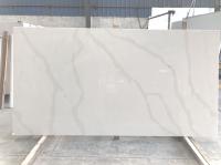 De quartzo artificial de Calacatta do ouro branco laje de pedra do tampo da mesa para a parte superior contrária de cozinha