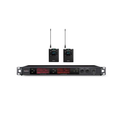 Microfone sem fio unidirecional da frequência ultraelevada de PLL Lavalier para Podcasting Vlogging