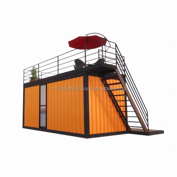 Hôtel 20 pieds Container portable Boutique de vêtements Café préfabriqué Magasin mobile Entrepôt