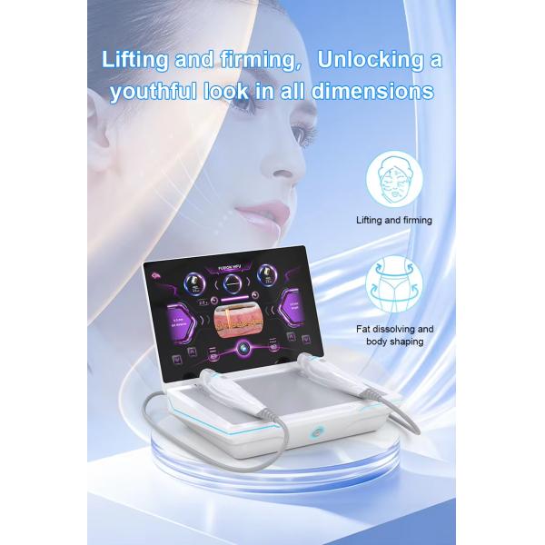 Rejuvenecimiento de la piel Eliminación de arrugas Rostro de la piel del rostro 12D Hifu máquina