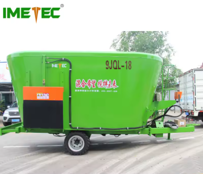 Heavy-Duty TMR Mixer with Hydraulic Discharge and 12000kgs Loading Capacity for Dairy Farms - Tractor PTO Driven