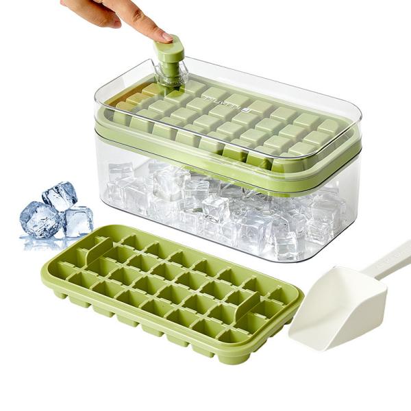 ODM/OEM Custom Easy Press Personalized Ice Cube Mold With Lid And Bin Durable