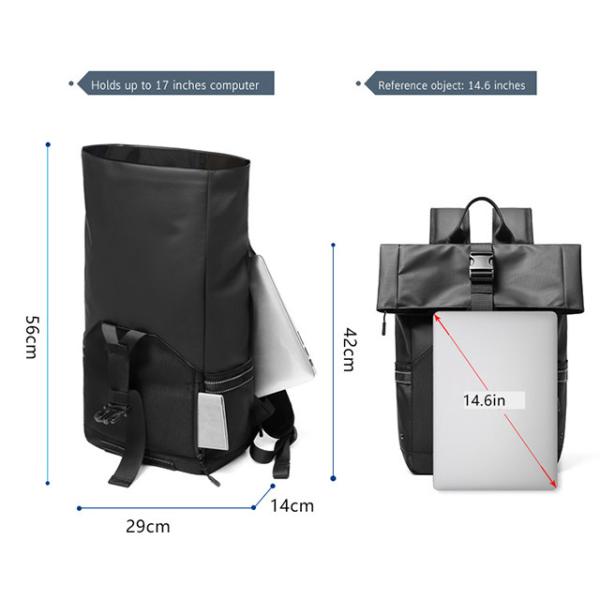 Physiological Curve Back Travel Waterproof Men Business Backpack 20-35 Litre
