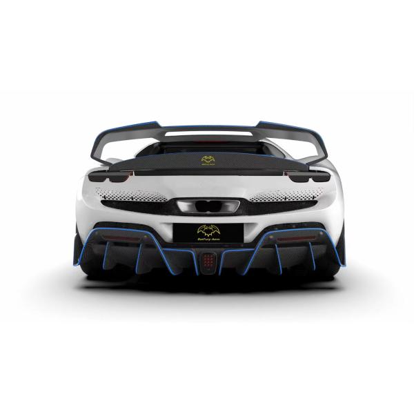 296GTB Ferrari Kit Car Body 2021 Dry Carbon Fiber Front Lip Car Front Bumper Diffuser