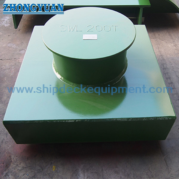 Recessed Side-Shell Mounted Towing Bitt | Steel Plate Fabricated Type B for Large Ship Towing (ISO 13798)
