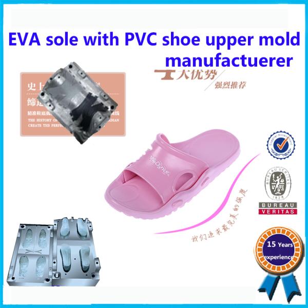 Two Color EVA Mould Durable Aluminum / Steel Sandal Shoe  Mould