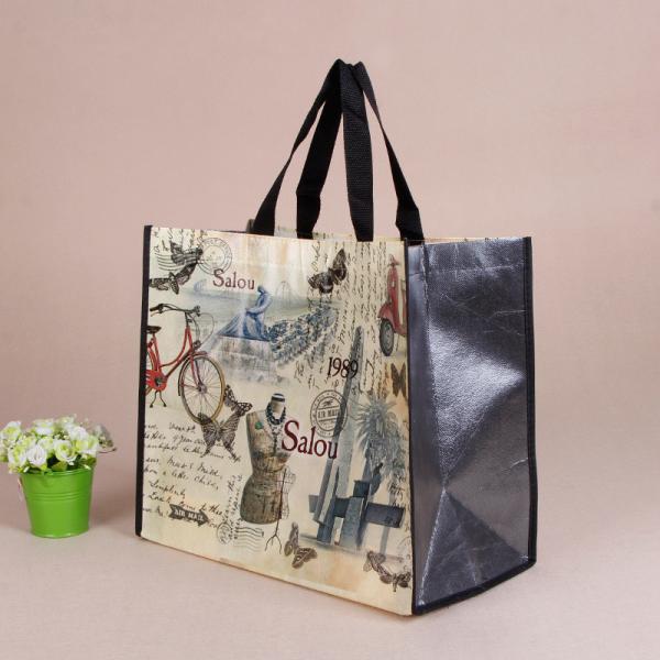 Non-Woven Tote Bag with Custom Logo Printing Accepable OEM/ODM Pp Woven Shopping Bag