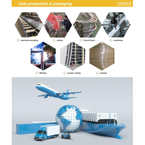 Порошок загородки декоративного копья безопасностью верхний орнаментальный алюминиевый покрыл сваренный