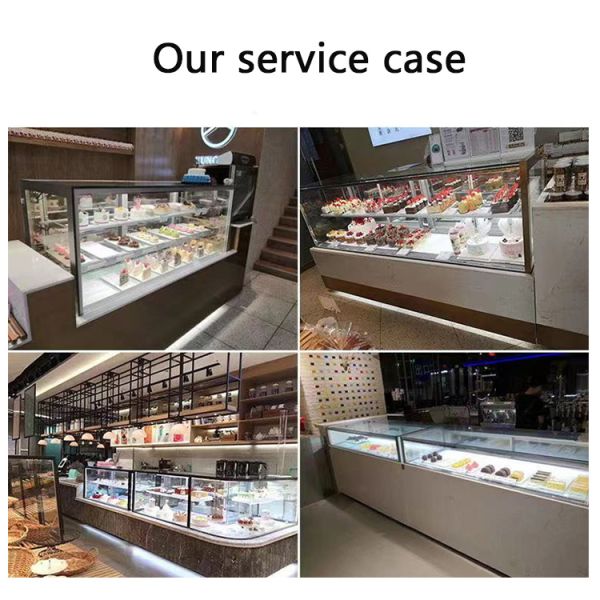Merchandiser Cake Display Freezer Countertop Bakery Display Case Refrigerated